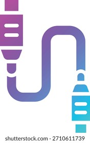 Ilustración de diseño de icono de Vector de cable