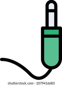 ilustración vectorial de cable aislada en un fondo transparente. iconos vectoriales de trazo para el concepto o gráficos web.