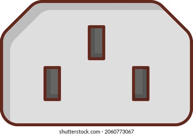 ilustración del vector de cable en un fondo transparente. Símbolos de calidad premium. Icono de color plano de línea vectorial para el concepto y el diseño gráfico.
