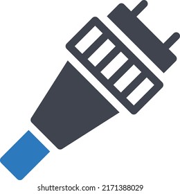 cable Vector illustration on a transparent background. Premium quality symmbols. Glyphs vector icons for concept and graphic design.