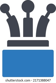 ilustración del vector de cable en un fondo transparente. Símbolos de calidad superior. Iconos vectoriales de glifos para diseño de conceptos y gráficos.