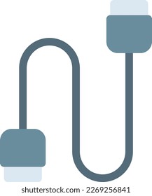 cable Vector illustration on a transparent background. Premium quality symmbols. Line Color vector icons for concept and graphic design.