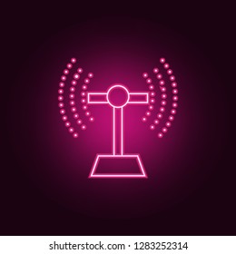 cable watering of plants icon. Elements of Sprinkler in neon style icons. Simple icon for websites, web design, mobile app, info graphics