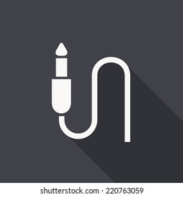 cable wire icon , vector illustration , flat design
