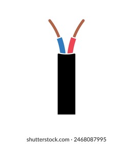 Cable Wire Icon Vector Template Illustration Design