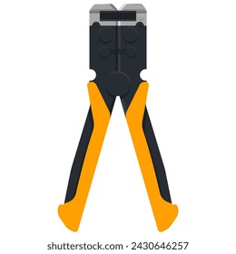 Cable wire stripper vector cartoon illustration isolated on a white background.