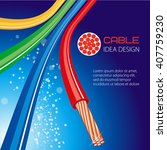 Cable, wire, vector design.