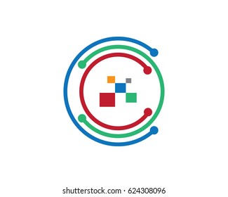 Cable, wires, wiring logo