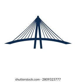 Cablestayed bridge with Ashaped tower and multiple cables infrastructure design