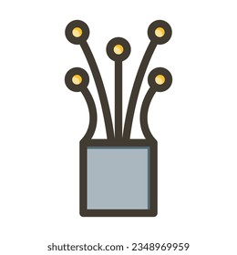 CableThick Line Filled Colors For Personal And Commercial Use.
