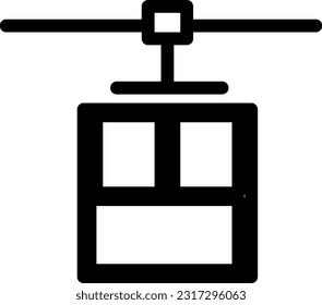 Cableway Icon: A visual depiction representing a cableway