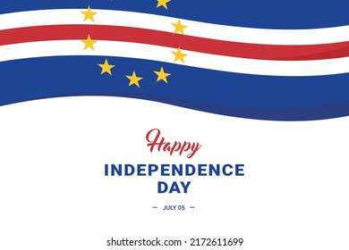 Cabo Verde Independence Day. Vector Illustration. The illustration is suitable for banners, flyers, stickers, cards, etc.