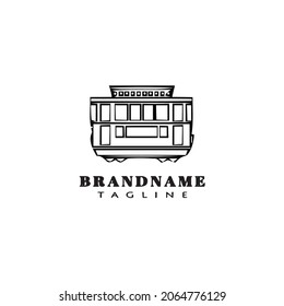 caboose logo cartoon icon design template black modern isolated vector
