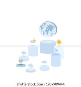 Cabor icons. Icons for weather. Vector image. Image of weather conditions.