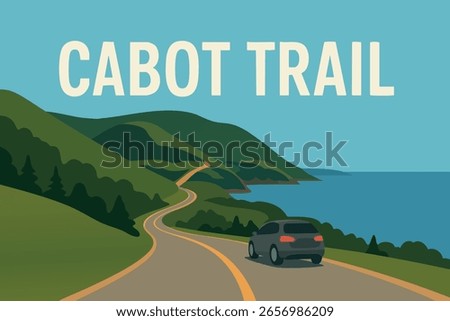 The Cabot Trail offers breathtaking views along its winding roads, where the rugged mountains meet the stunning coastline of Nova Scotia