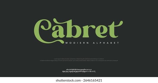  Cabret alphabet small letter a to z logo design