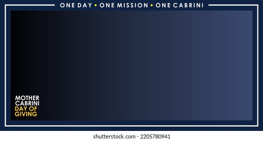 Cabrini Day Vector Background in the United States Template Design