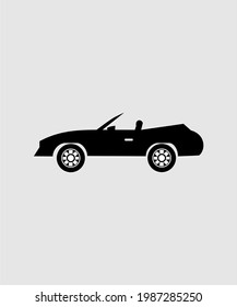 Cabriolet car icon vector design for transportation.