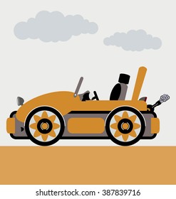 cabriolet car vector
