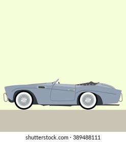 cabriolet classic car vector