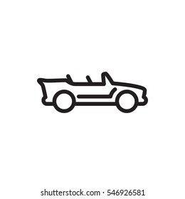 cabriolet icon illustration isolated vector sign symbol