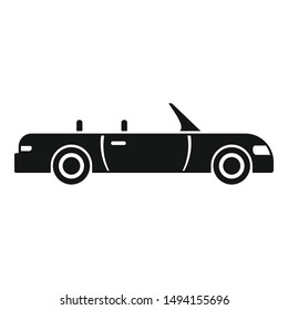 Cabriolet icon. Simple illustration of cabriolet vector icon for web design isolated on white background