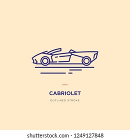 Cabriolet Line Icon