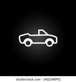 Cabriolet neon icon. Elements of summer set. Simple icon for websites, web design, mobile app, info graphics