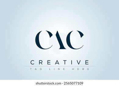 CAC abstract letter logo design. This logo is designed by three abstract letters.