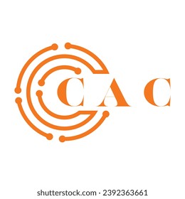 CAC letter design. CAC letter technology logo design on white background. CAC Monogram logo design for entrepreneur and business