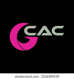 Design do logotipo da carta do CAC para sua marca ou empresa. logotipo da empresa, marca, marca, inicial, logotipo financeiro, tecnologia, tecnologia, marketing, moda, educação etc