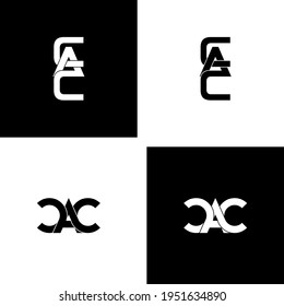 cac letter original monogram logo design