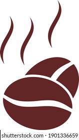 Cacao aroma icon with flat style. Isolated vector cacao aroma icon image, simple style.