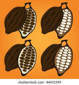 Cacao bean set