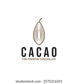 cacao cocoa chochoclate logo icon vector design