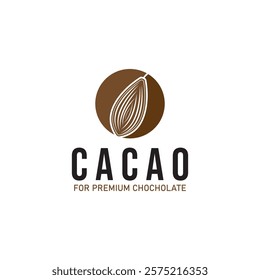 cacao cocoa chochoclate logo icon vector design