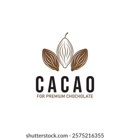 cacao cocoa chochoclate logo icon vector design