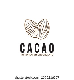 cacao cocoa chochoclate logo icon vector design