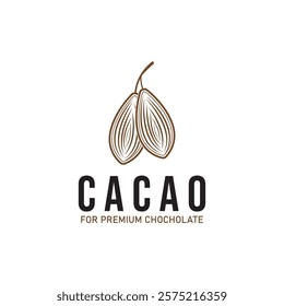 cacao cocoa chochoclate logo icon vector design