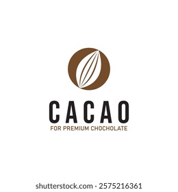 cacao cocoa chochoclate logo icon vector design