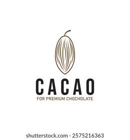 cacao cocoa chochoclate logo icon vector design