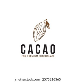 cacao cocoa chochoclate logo icon vector design