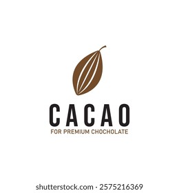 cacao cocoa chochoclate logo icon vector design