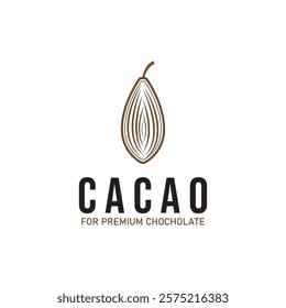 cacao cocoa chochoclate logo icon vector design