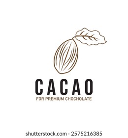 cacao cocoa chochoclate logo icon vector design