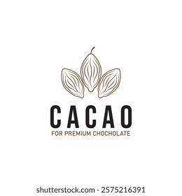 cacao cocoa chochoclate logo icon vector design