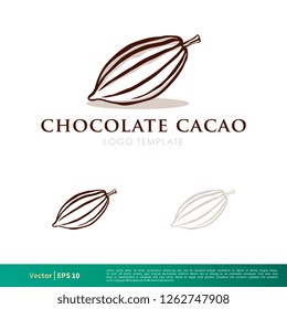 Cacao Fruit Icon Vector Logo Template Illustration Design. Vector EPS 10.