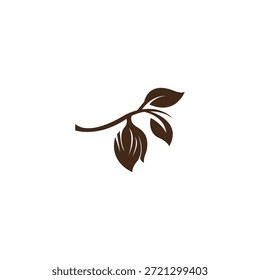 Logotipo de la fruta del cacao como materia prima para el chocolate