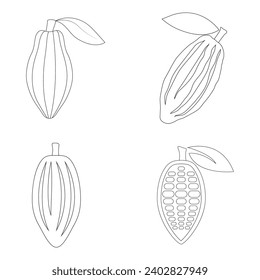 diseño de ilustración vectorial de icono de cacao