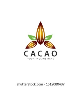 Cacao Logo Design Templates vector